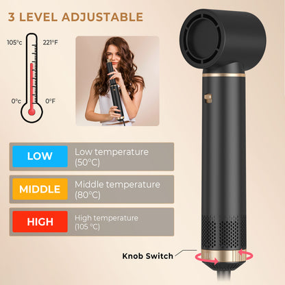 Atopskins 5 In 1 Pro Air Styler Black